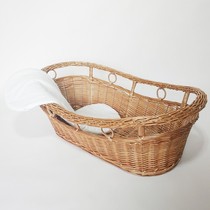 Portable reclining portable basket out car basket type grass Willow Vine weave newborn baby safety sleeping basket