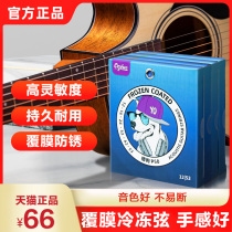 P30 Coated frozen folk Guitar Strings Wood Guitar Strings Frozen strings wood givre strings a set of 6 hunting dogs