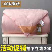 Pure handmade silk quilt 100% mulberry silk summer cool air conditioning Spring autumn and winter quilt core handmade pure cotton jacquard primary and secondary quilt