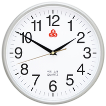 Shanghai Sanwu 555 Quartz Clock Electronic Wall Clock Living Room Home Fashion Simple Hour Clock Mute Bedroom