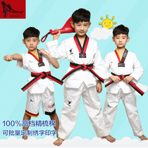 Taekwondo clothing children long sleeve cotton men and women taekwondo clothing training suit Taekwondo