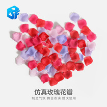 Rose petal knot wedding wedding wedding festive supplies simulation rose petals flower wedding room wedding bed decoration layout