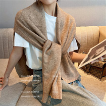 Japanese air-conditioned room shawl fashion outside extra thick scarf knitted cervical vertebra warm fake collar tide