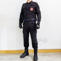 Black summer quick-drying training suit suit Tibetan blue summer long-sleeved short-sleeved mens training uniform as instructor uniform