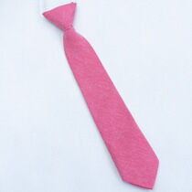 Fashion cute baby children tie solid color dark pink cotton comfortable tie
