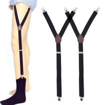 Mens and womens suits Y-shaped extended shirt clip top anti-wrinkle non-slip sexy shirt clip mens garter belt tide