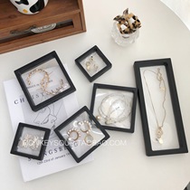 ins style simple portable PE film jewelry storage box antioxidant jewelry suspension display box shooting props