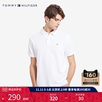 Tommy men Business classic cotton embroidery logo lapel collar short sleeve polo shirt C817857318