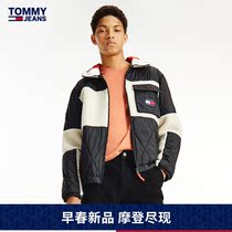 Tommy 22 new early spring men and women with imitation lamb velvet stitching diamond pattern loose jacket coat 12304