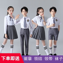 Children acting out of school childrens great choir male and female poetry recitation performance Costume Kindergarten Class school uniforms