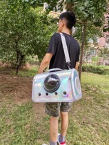 Cat Bag Pets Out Bag Cat Cage Portable Bag Hand Dog Backpack Space Bag Space Cabin Kitty Crosspack