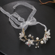 Bridesmaid wrist flower sister hand flower bride Mori Xiaoqing wedding wedding bracelet flower Korean Super fairy girl jewelry