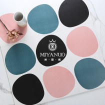 Nordic small flower brick geometric goose egg flower piece kitchen wall brick restaurant bar balcony bathroom non-slip floor tile 300