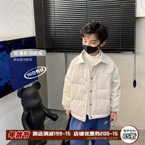 Childrens light and thin down jacket 90 white duck down 2021 new medium and large children thick cotton padded clothing boys winter coat tide
