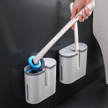 Disposable toilet brush household brush wall hanging wall type throwing artifact no dead corner cleaning toilet brush