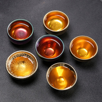 Jianzhan oil drop master cup Ceramic Kung Fu tea set Tea cup Tea cup Single cup tea cup Single cup gift box