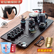 Solid Wood tea tray household light luxury modern kung fu tea set drainage tray full automatic integration new Chinese Tea Sea