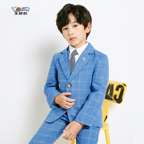Boys small suit suit suit spring and autumn British style childrens flower girl dress boy host performance handsome suit