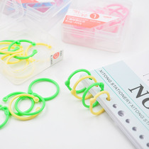 Student loose-leaf paper binding punching machine ferrule plastic random opening single hole ring paper finishing ring buckle
