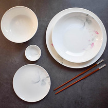 Lei Aona REONE dishes set home Chinese wedding gifts Tangshan high-grade bone china tableware ceramic combination