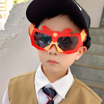 Childrens sunglasses boy cartoon Transformers Sunglasses Fashion Trends Little Boy Geek Accessories Sunglasses