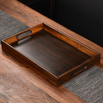 Tea set tray bamboo simple tea tray rectangular tea tray Japanese household coffee table tea for one person storage tray