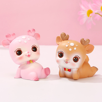 Birthday gift female room cute trinkets deer childrens bedroom office desktop desk car healing system ornaments