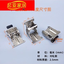 180 degree fold 90 degree fold 0 degree self-locking hinge hinge stainless steel welded coffee table folding furniture hardware accessories