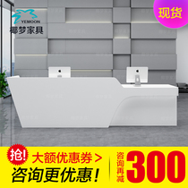 Painted front desk reception desk creative simple modern office front desk reception desk reception desk cashier bar custom