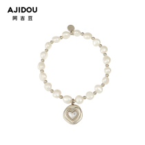 (Recommended by Weia)Ajidou Zhenxin imprint series freshwater pearl love round brand fashion bracelet