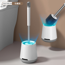 Toilet brush no dead corner household non-perforated washing toilet brush wall drain toilet long handle silicone brush set