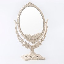 Beauty mirror makeup mirror Desktop mirror Desktop dressing mirror Home bedroom female large beauty double-sided Nordic European style
