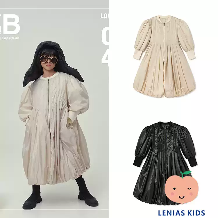 Lenias LN家LCF 23AW秋冬 设计款个性泡泡灯笼加棉连衣裙