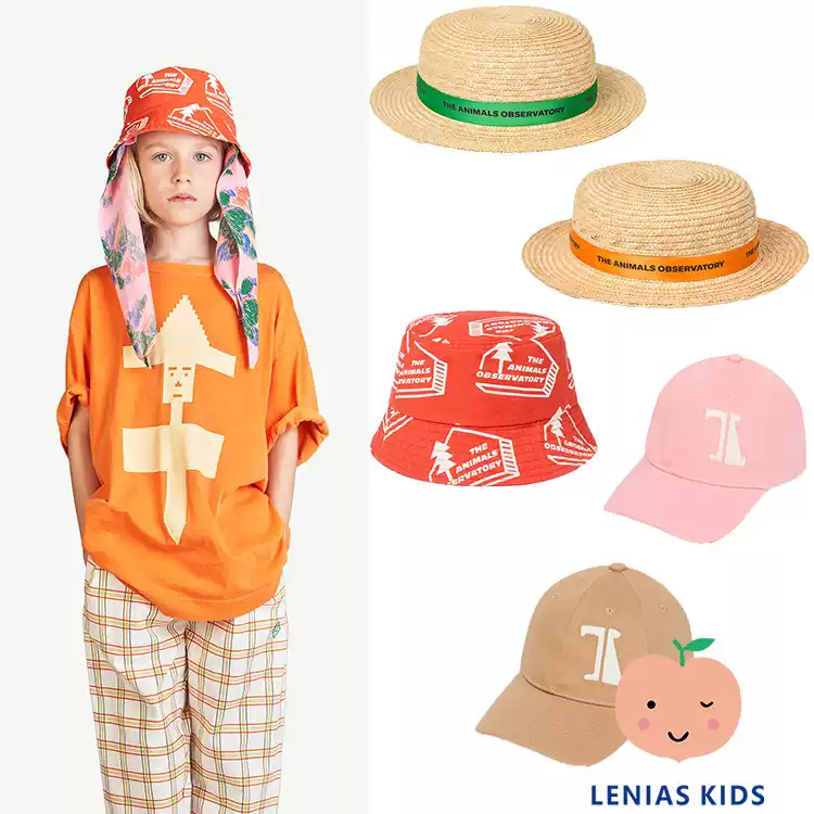 Lenias LN家西班牙TAO23SS春夏logo鸭舌帽渔夫帽草帽