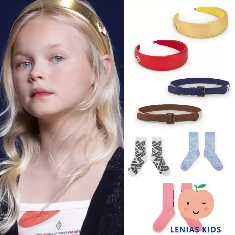 Lenias LN家 西班牙 TAO25SS春夏 时尚发箍+腰带+中筒袜