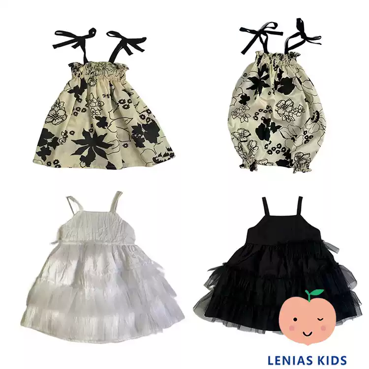 Lenias LN家LCF23SS春夏 儿童纱纱连衣裙连体衣
