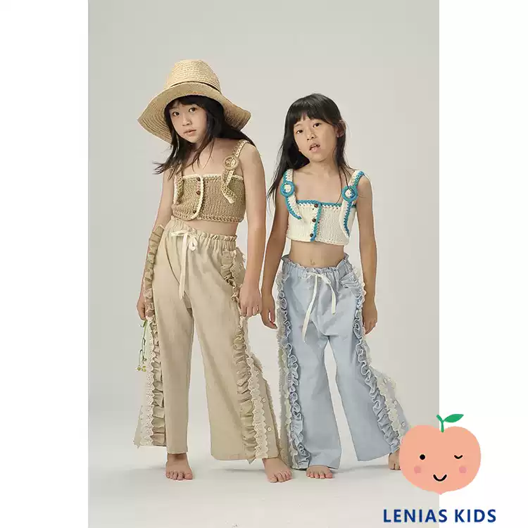 Lenias LN家 Tago 23SS春夏 儿童 针织柔软吊带+阔腿裤