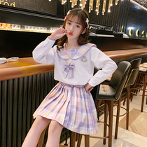 jk uniform suit fall girl dress girl dress childrens dress childrens genuine 10 year old 11 great boy college wind sailor clothes