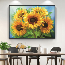 Sunflower cross stitch 2021 new living room thriving simple modern thread embroidery small hand embroidery