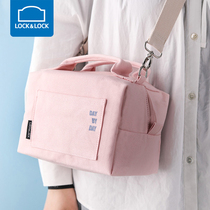 Lock lock lock lunch box bag Lunch box bag Insulation bag handbag summer belt rice bag Meal bag Hand-carried rice bag Waterproof
