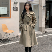 2021 new spring and autumn Korean version of British wind coat jacket senior sense temperament small man windbreaker female medium length