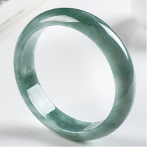 Oil green jade bracelet female with certificate ice glutinous seed Burmese old pit exquisite jade circle noble concubine round jade bracelet