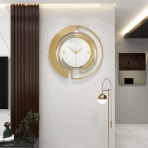 Light extravagant hanging bell modern minimalist atmosphere Restaurant clock Living room Home Fashion 2021 new Decorative Clock Hanging Wall