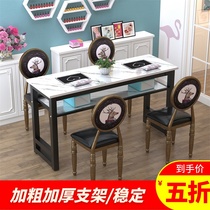 Nail table and chair set Single double nail table Simple beauty Two-layer manicure table Nail table Special economic type