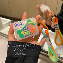 Transparent puppy airpodspro Protective case airpods soft cover airpod Apple Bluetooth headset airpords 2 three 3 dai aipods cute a