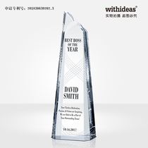 Trophy Crystal Customization High-grade Iceberg Top of Honor Creative Outstanding Staff Team Awards Medal