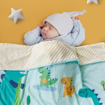Baby bean blanket to appease newborn childrens cover blanket spring and autumn summer thin baby nap air conditioning is thin