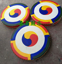Korean drum cuisine barbecue restaurant bath center decorative drum decorative drum painted peace drum Korean drum