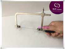 Thailand imported black handle movable saw bow wire saw bow saw with saw blade saw gold and silver copper metal tools