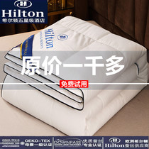 Outlet Hilton Hotel Silk Quilt Core 100% Mulberry Silk Pure Cotton Spring Autumn Quilt Summer Quilt thickened warm winter quilt